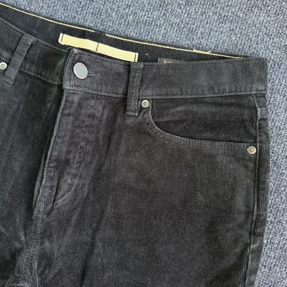 Banana Republic Pants Mens 31x32 Black‎ Corduroy Straight Leg Stretch Casual